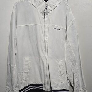 Tommy Hilfiger White Windbreaker Jacket